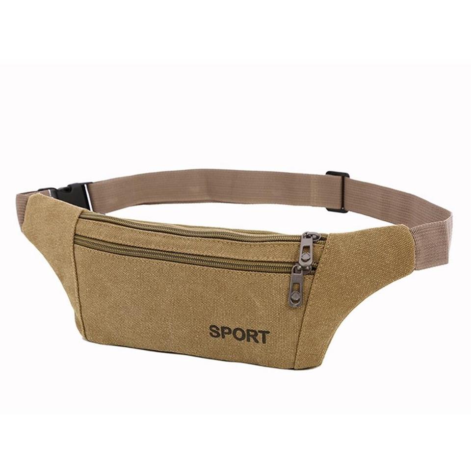 Minimal Spor Bel Çantası Kahve