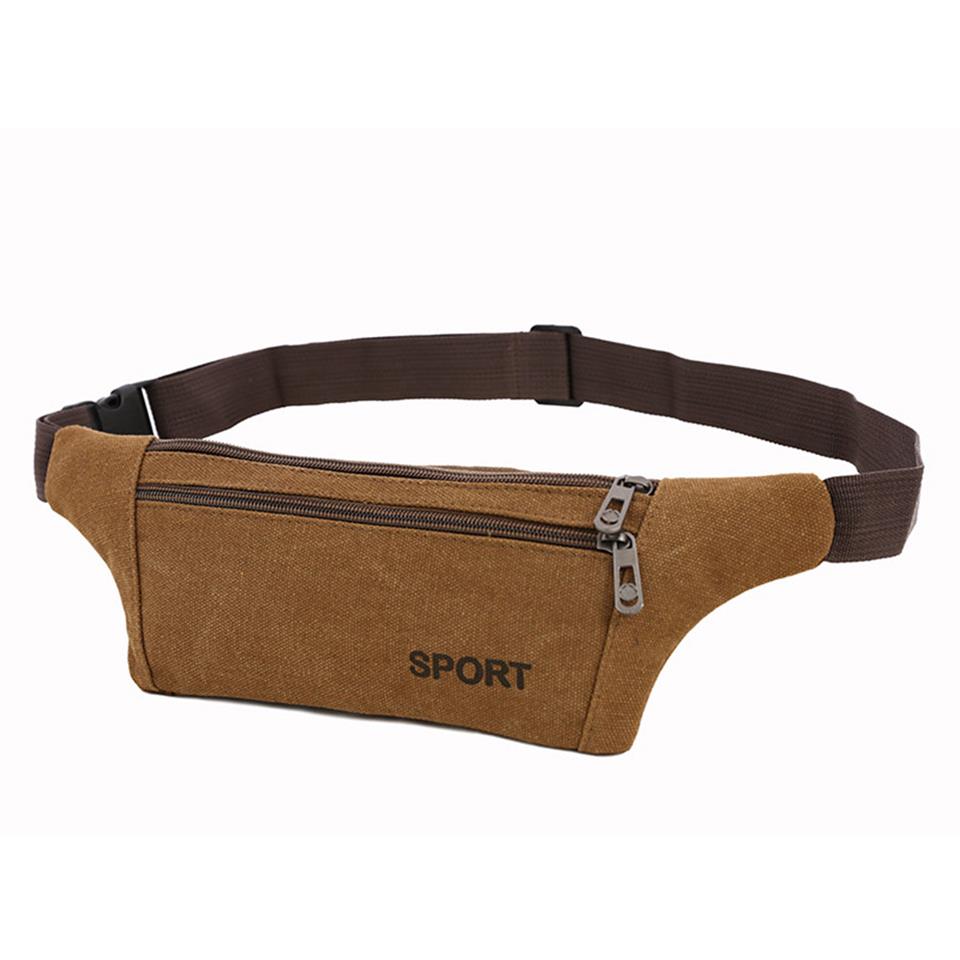 Minimal Spor Bel Çantası Kahve