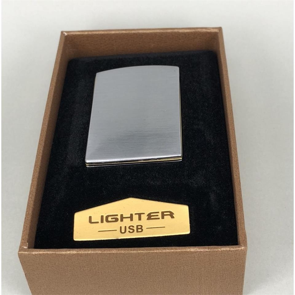 Mini USB Şarjlı Çakmak Gümüş Renk