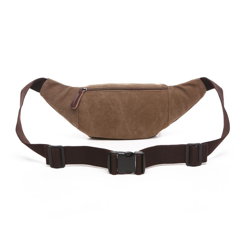 Kanvas Freebag Outdoor Bel Çantası Kahve