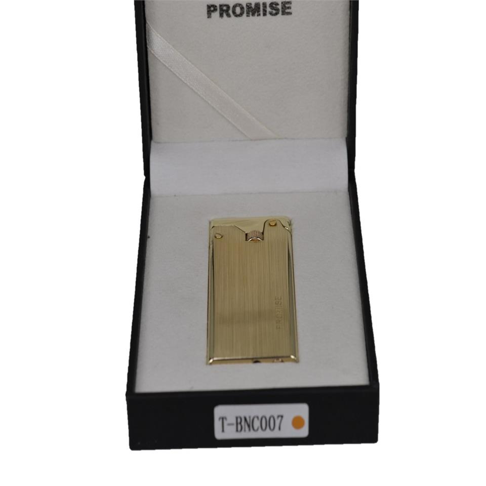 Çelik Depolu Promise Slim Çakmak Altın Sarısı
