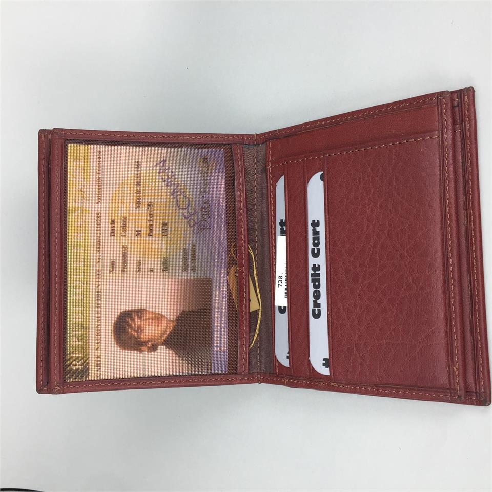 730-5 Begart Hakiki Deri Dikey 15 Gözlü Taba Cüzdan