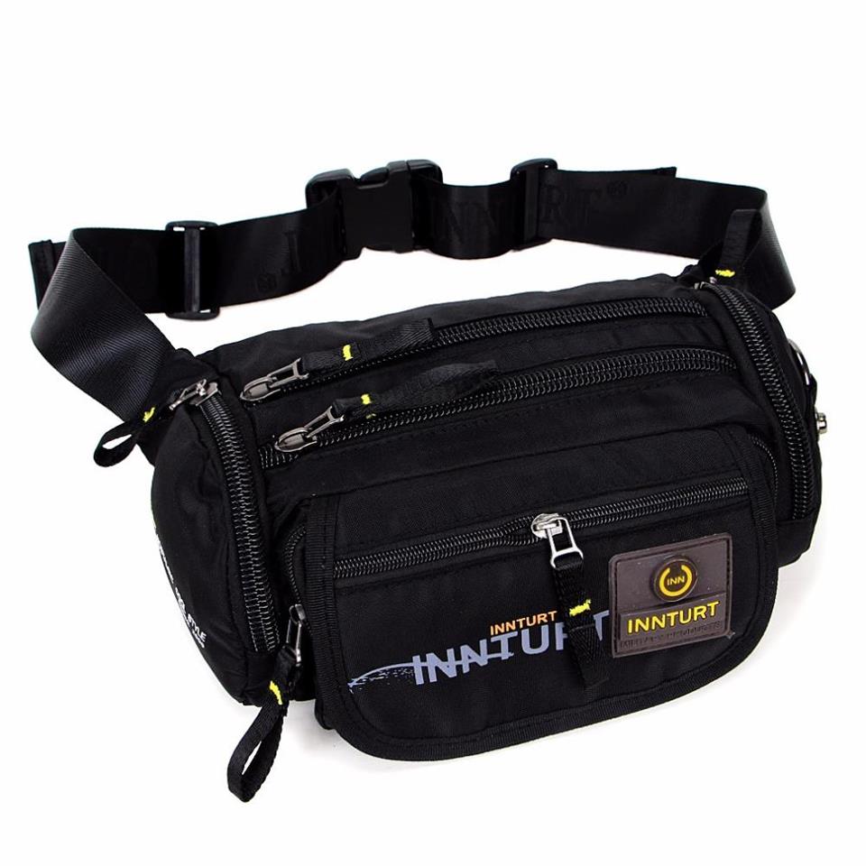 Innturt Freebag Outdoor Bel Çantası Siyah ve Yeşil Cy56