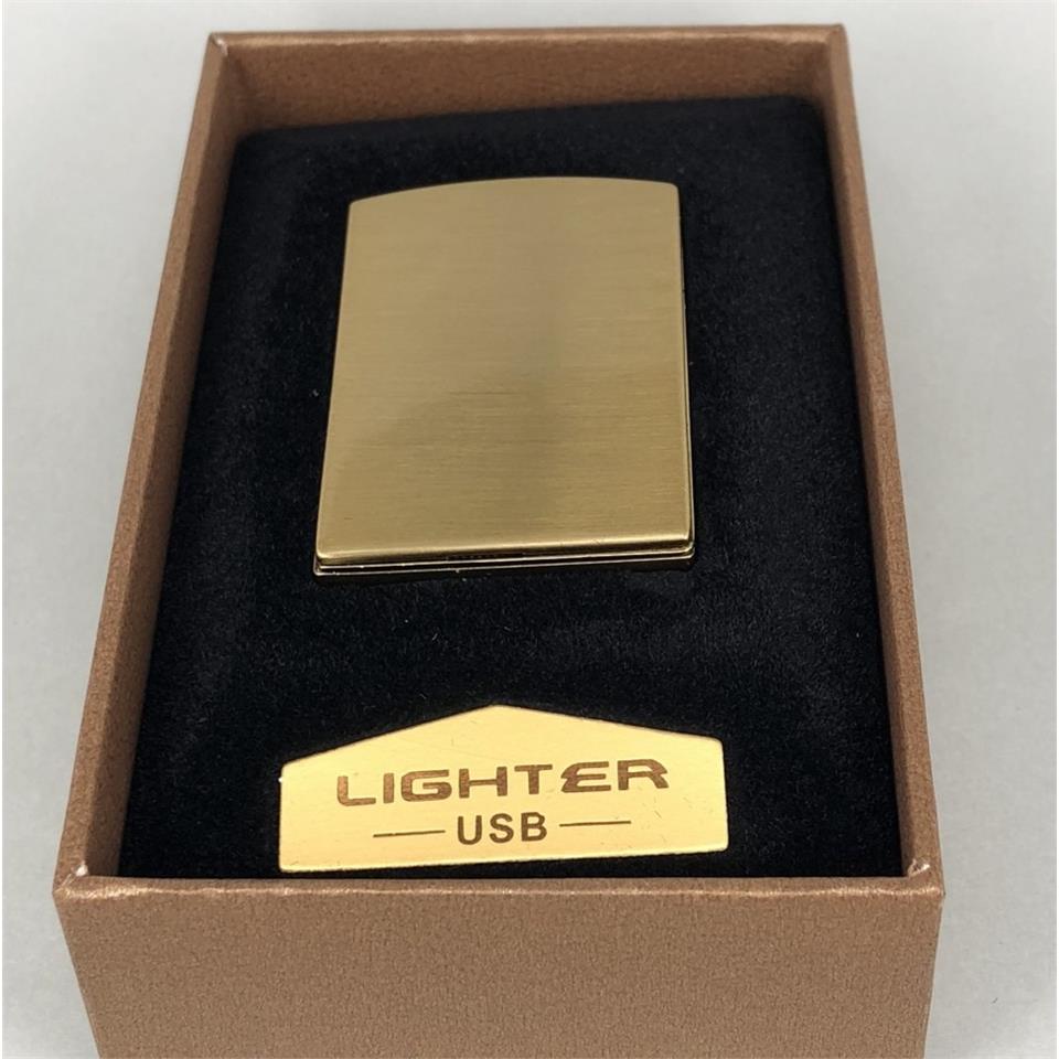 Mini USB Şarjlı Çakmak Altın Renk