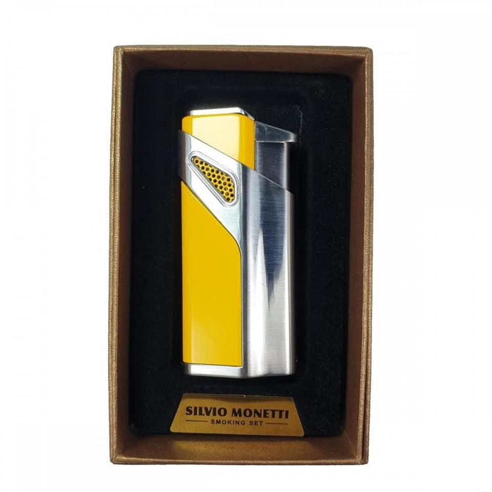 Jobon 3 Alevli Torch Çakmak Sarı