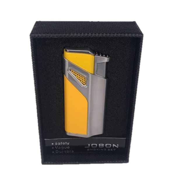 Jobon 3 Alevli Torch Çakmak Sarı