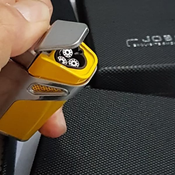 Jobon 3 Alevli Torch Çakmak Sarı