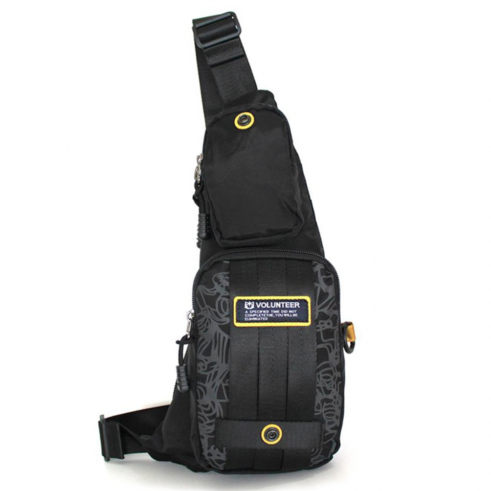 Volunteer Mini Çapraz Askılı Sırt Çantası Body Bag Siyah Cy151