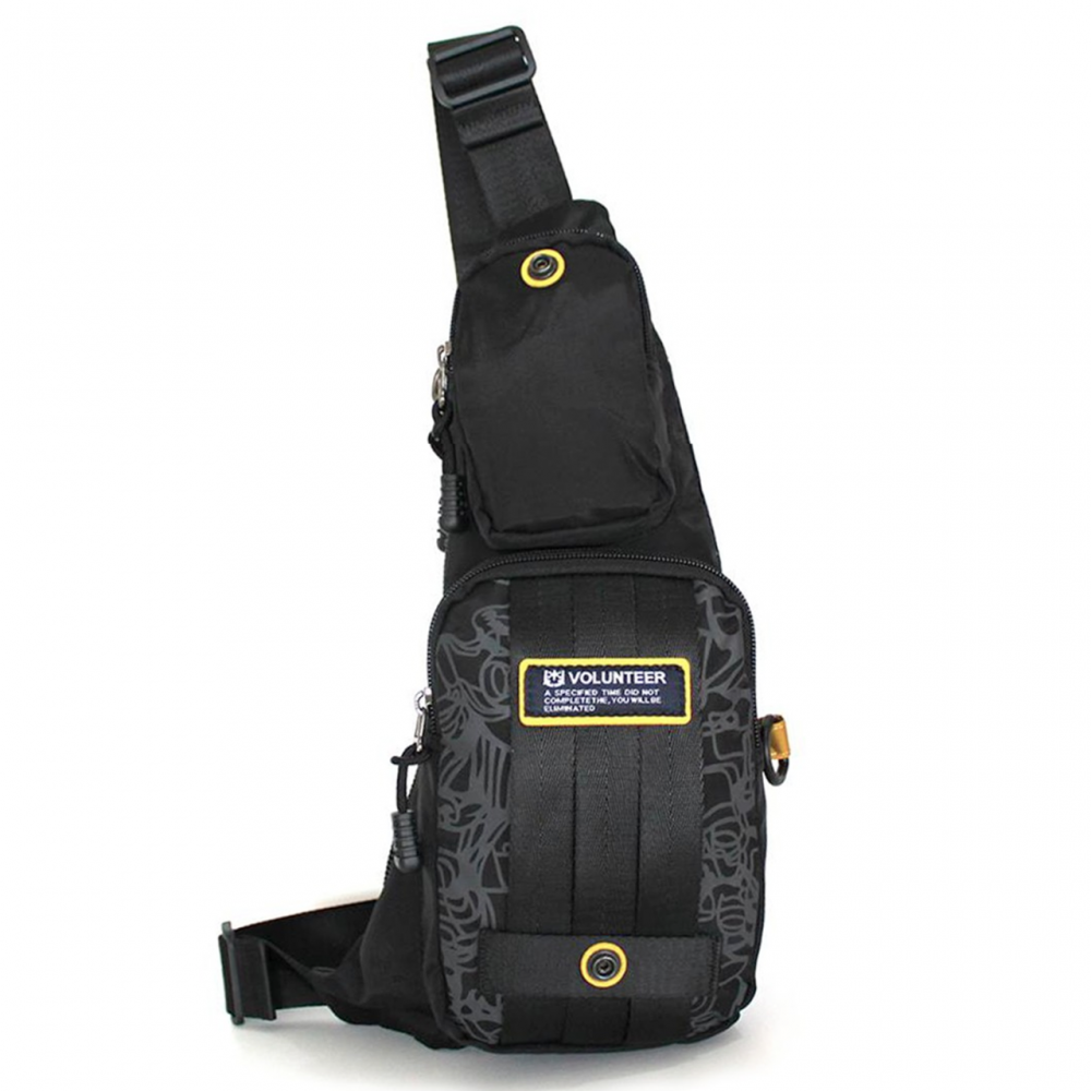 Volunteer Mini Çapraz Askılı Sırt Çantası Body Bag Siyah Cy151