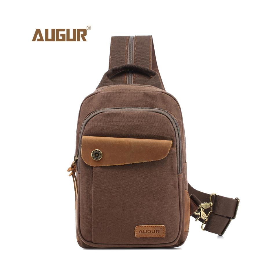 Augur Kanvas Bodybag Sırt Çantası Kahve 