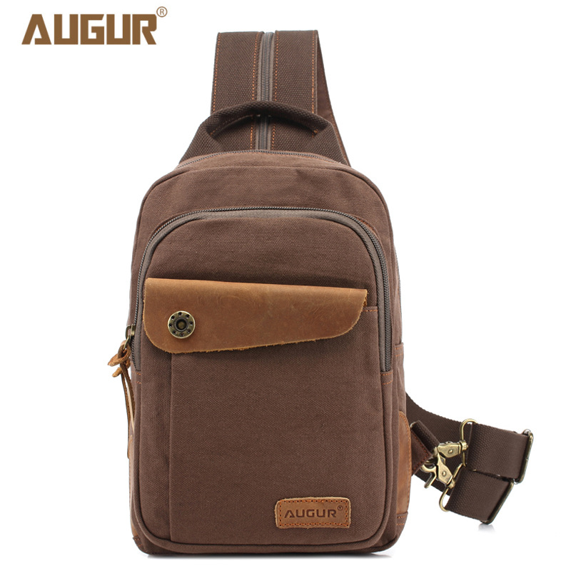 Augur Kanvas Bodybag Sırt Çantası Kahve 
