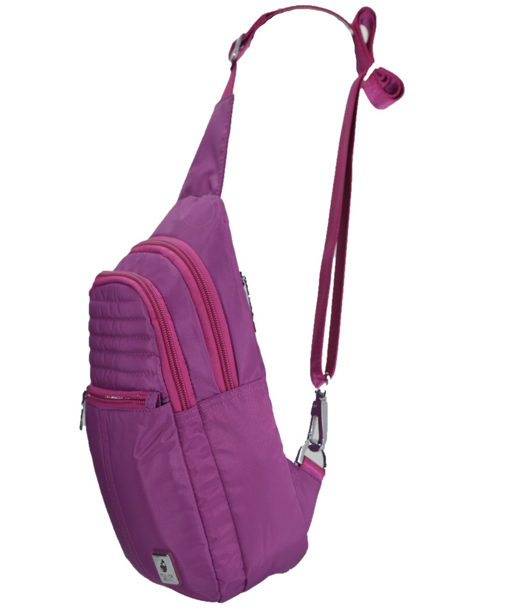 Çapraz Askılı Bayan Sırt ve Göğüs Çantası Pembe 