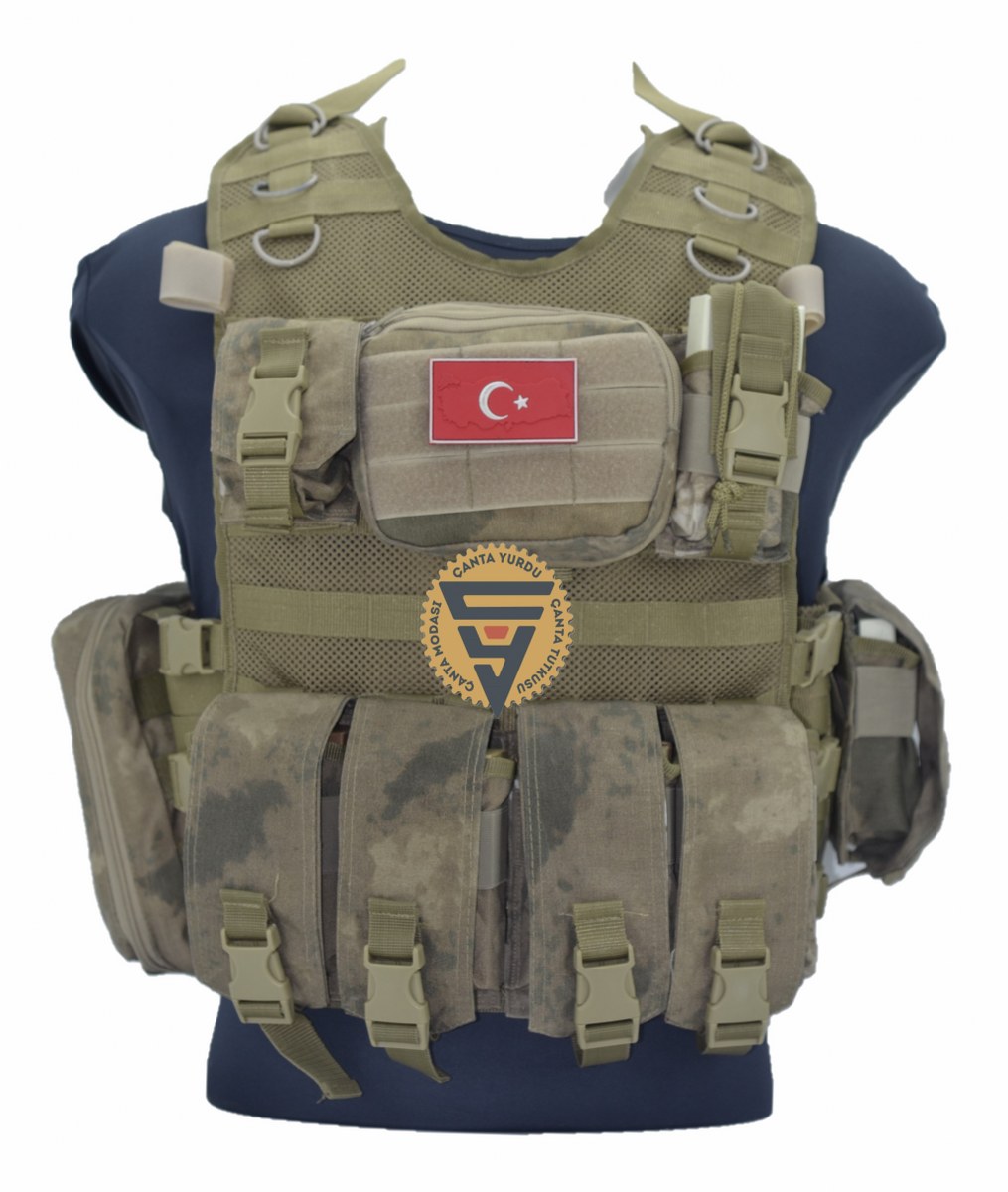 Özel Dikim Cordura Jand Kamuflaj Hücum Yeleği