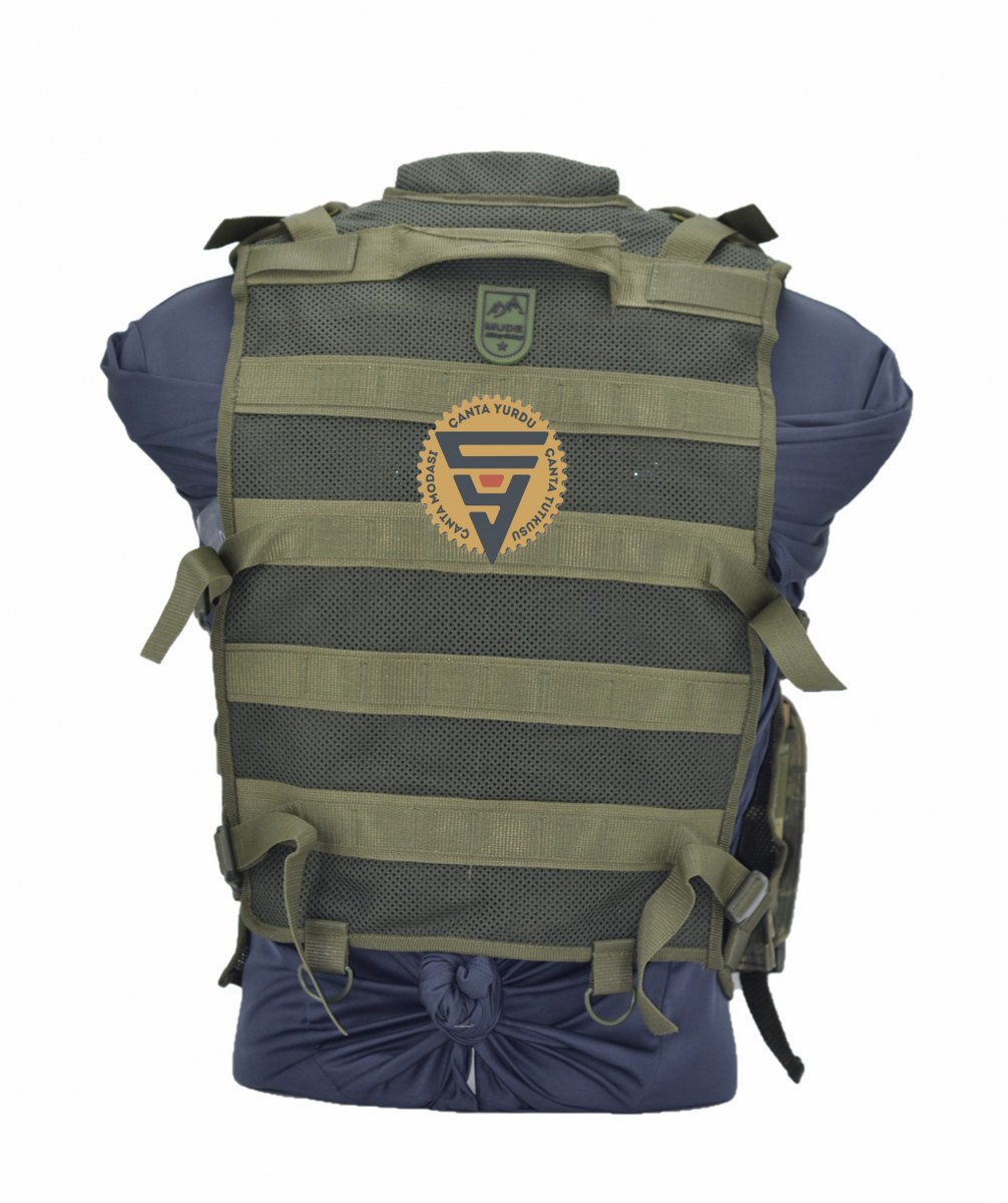 Cordura Özel Dikim KK Kamuflaj Hücum Yeleği