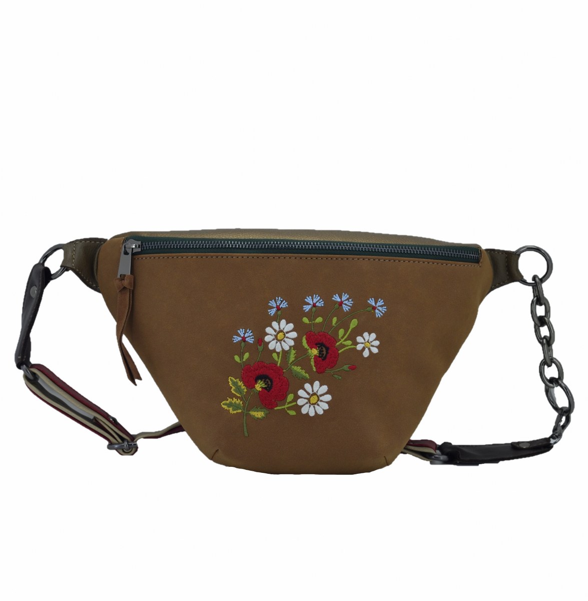 Stil Bayan Omuz ve Bel Çantası Taba