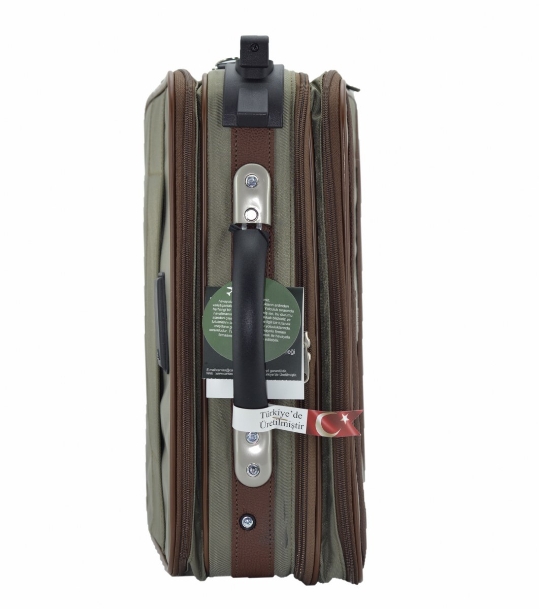 Çekçekli Kabin Boy Seyahat ve Business Çanta Yeşil 48 Cm