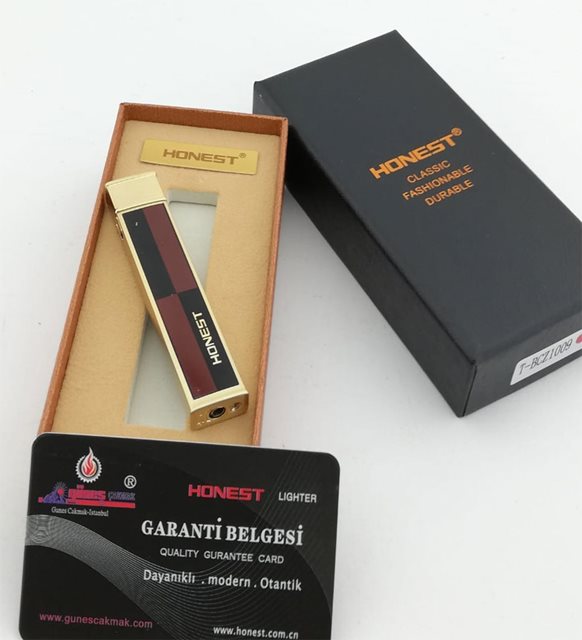 Honest Slim Damalı Retro Çakmak 