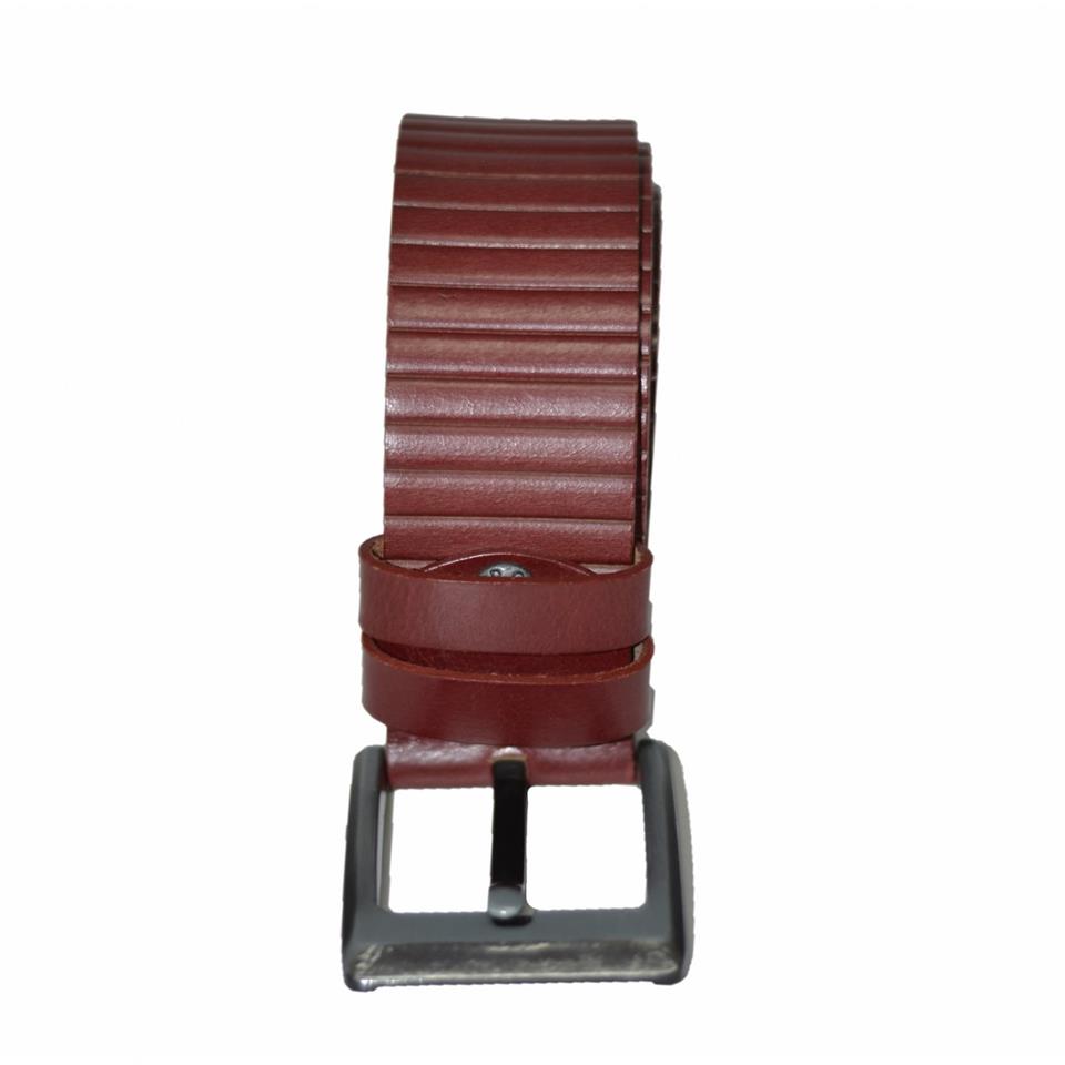 Guard Hakiki Deri Lüx Bordo Kot Kemer 125 Cm