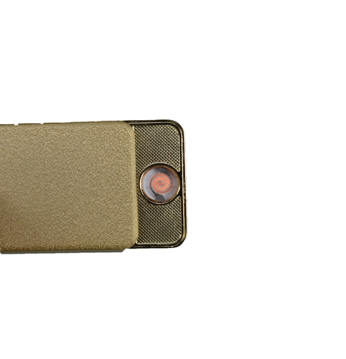 Şarjlı Usb Çakmak Altın Renk