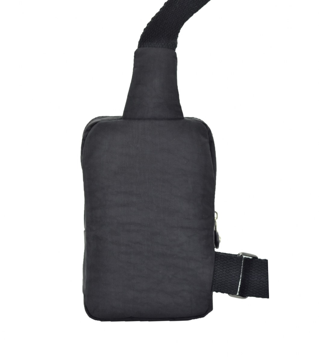 Newish Krinkl Minimal Bodybag Sırt ve Göğüs Çantası Siyah