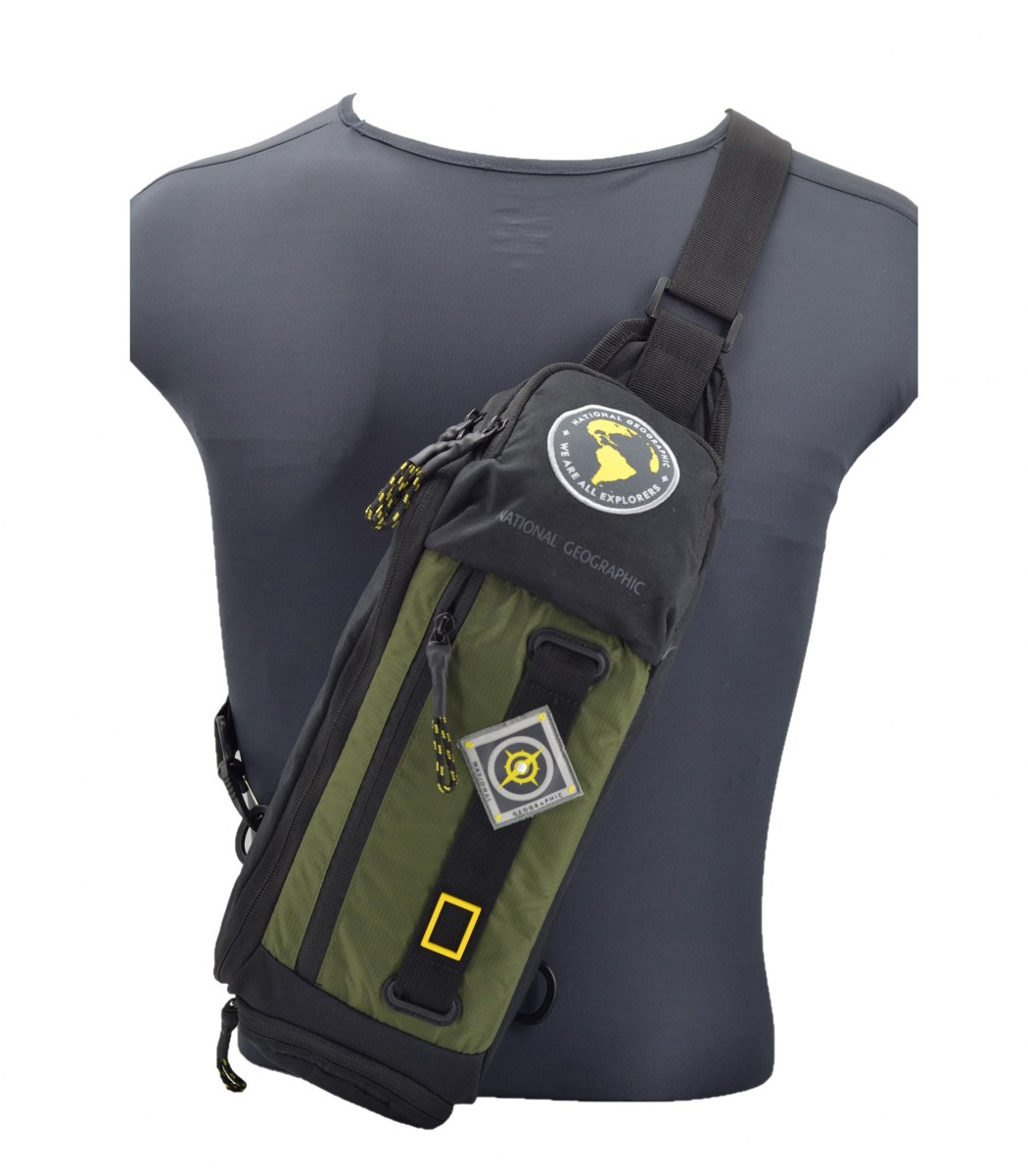 National Geographic Bodybag Sırt ve Göğüs Çantası Yeşil 38x15