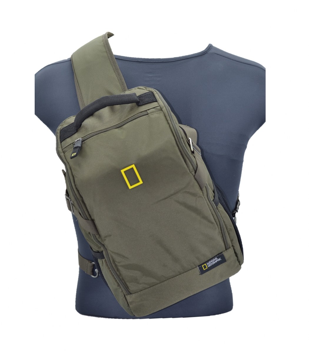 National Geographic Rfıd Bodybag Sırt ve Göğüs Çantası Yeşil 34x21