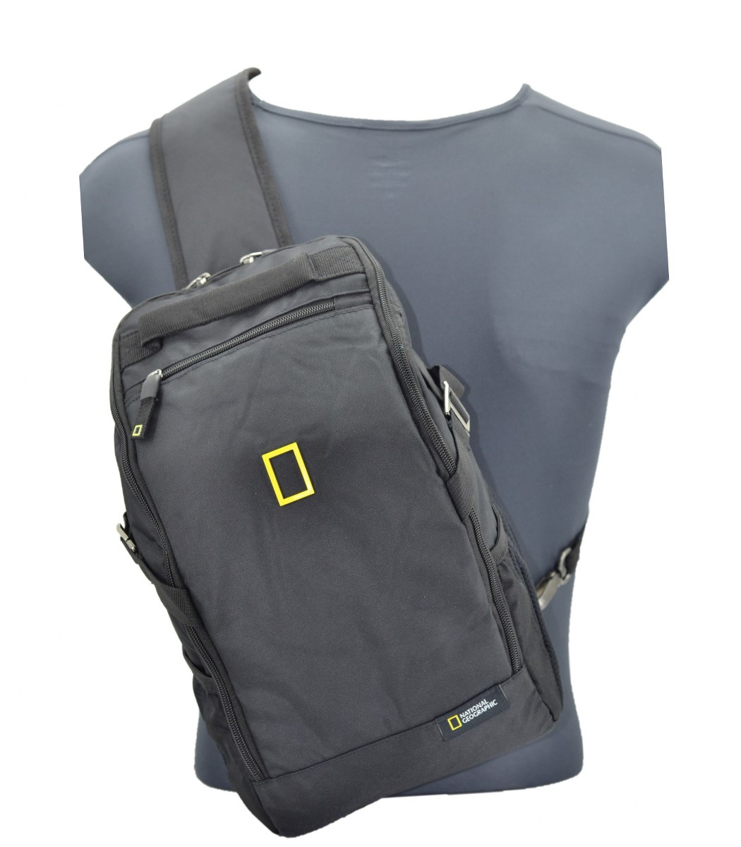 National Geographic Rfıd Bodybag Sırt ve Göğüs Çantası Siyah 34x21