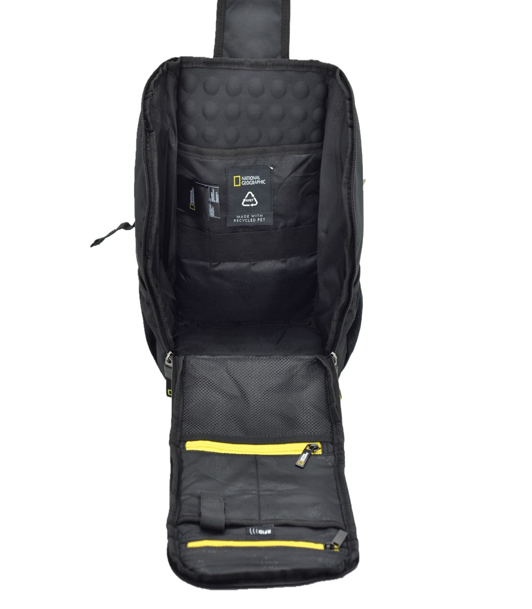 National Geographic Rfıd Bodybag Sırt ve Göğüs Çantası Siyah 34x21