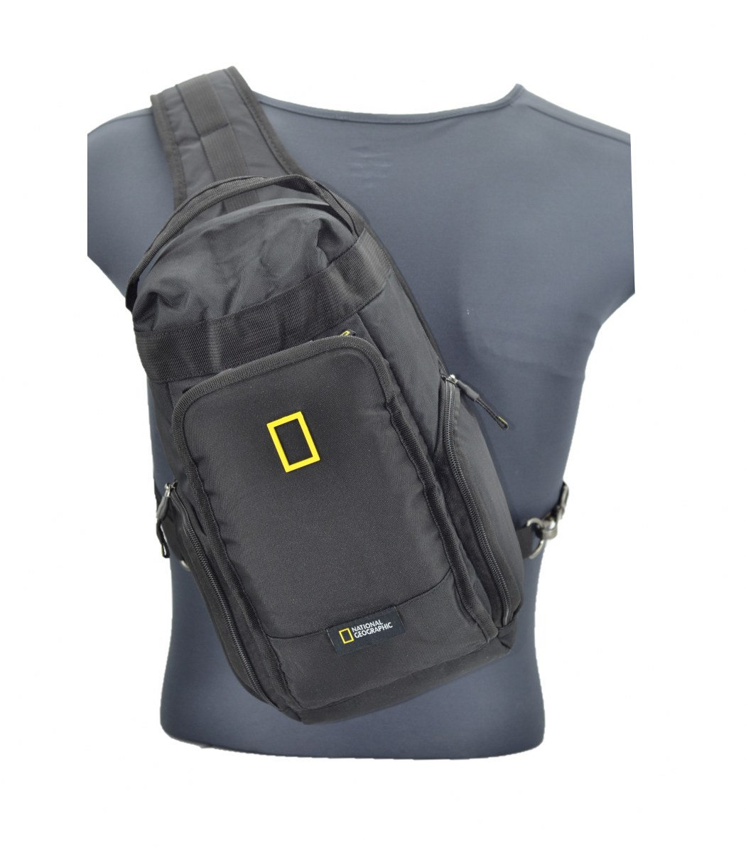 National Geographic Rfıd Bodybag Sırt ve Göğüs Çantası Siyah 34x20