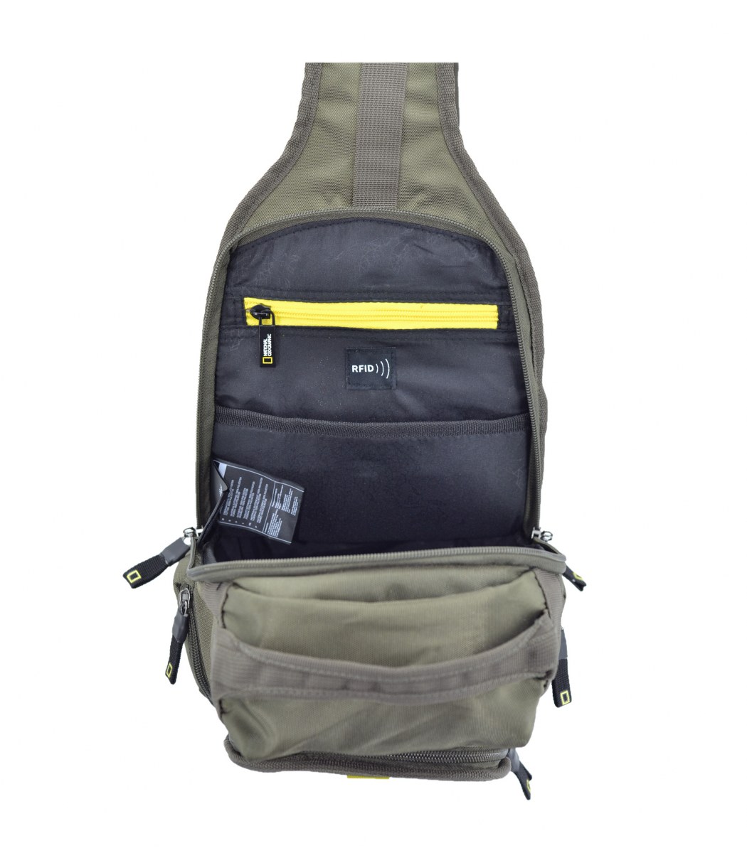 National Geographic Rfıd Bodybag Sırt ve Göğüs Çantası Yeşil 34x20