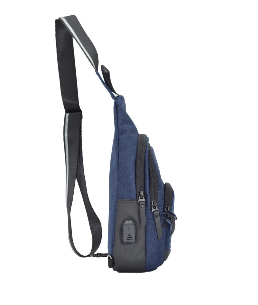 Ccs Usb Kumaş Sırt Çantası Lacivert 34x18