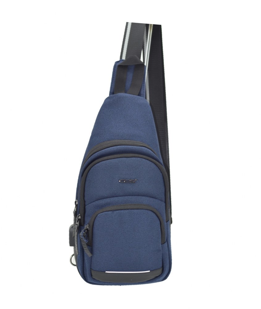 Ccs Usb Kumaş Sırt Çantası Lacivert 34x18