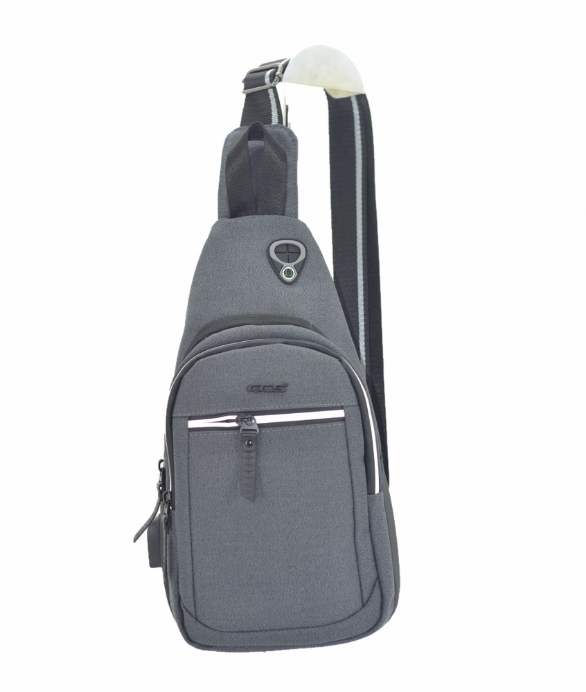 Ccs Usb Kumaş Sırt Çantası Gri 36x18