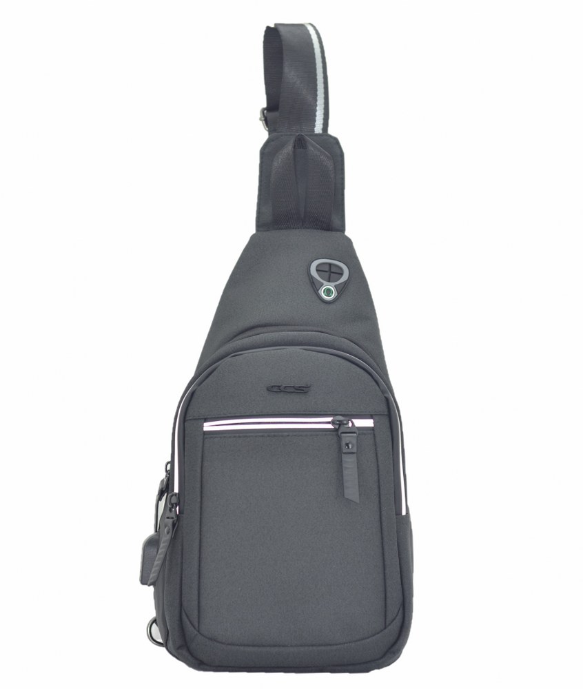 Ccs Usb Kumaş Sırt Çantası Siyah 36x18