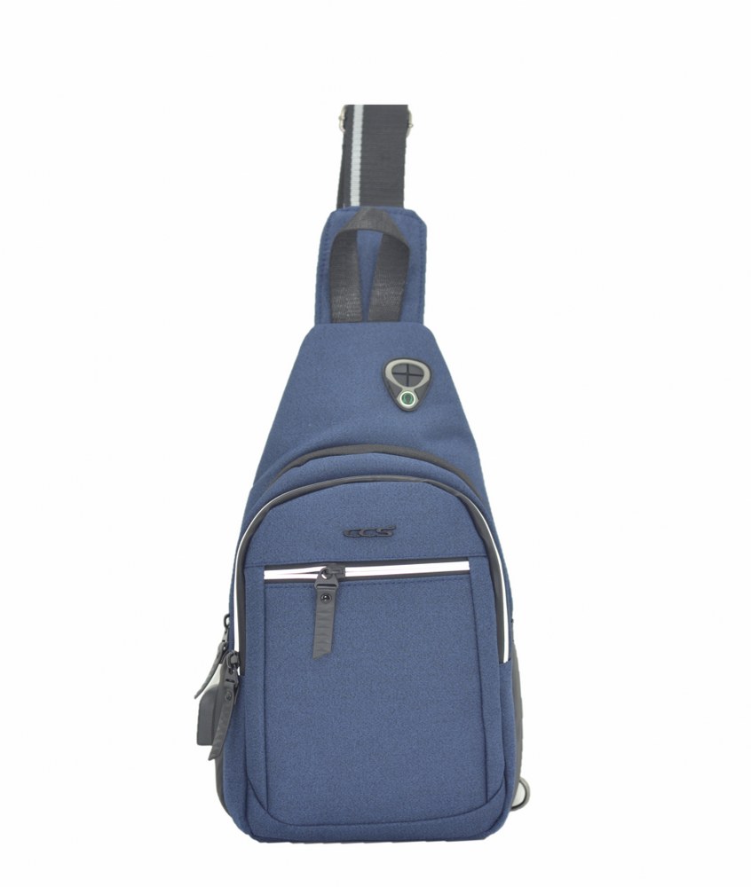 Ccs Usb Kumaş Sırt Çantası Lacivert 36x18