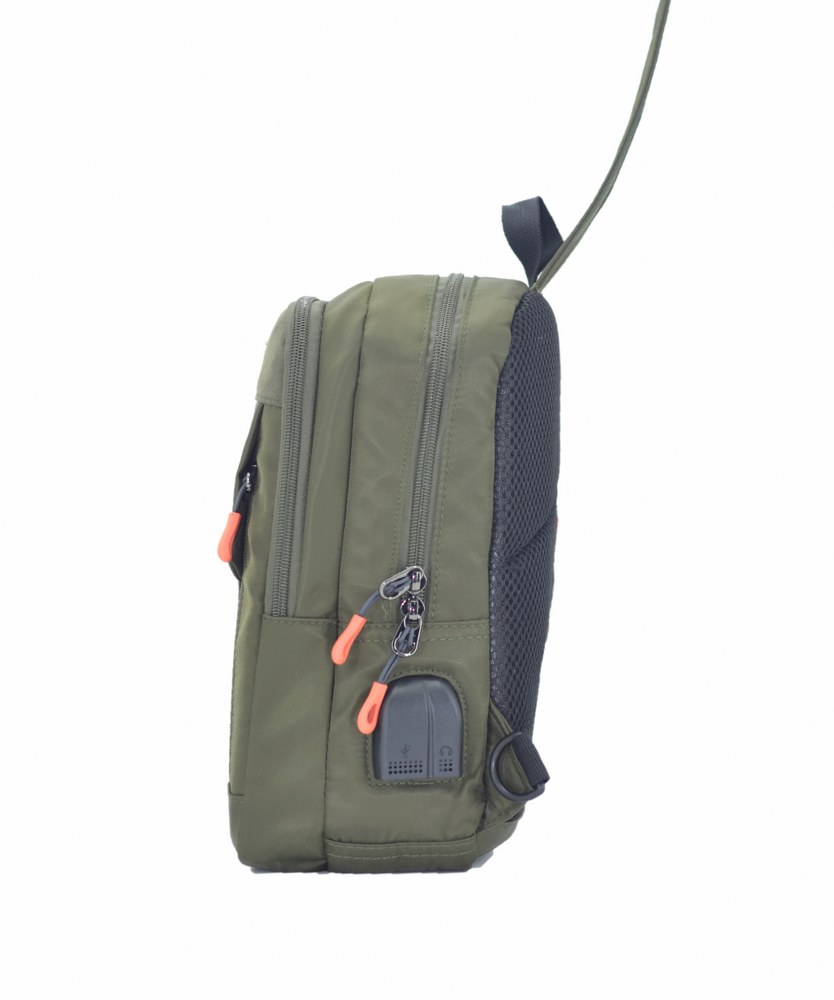 Ccs Usb Kumaş Sırt Çantası Yeşil 31x20