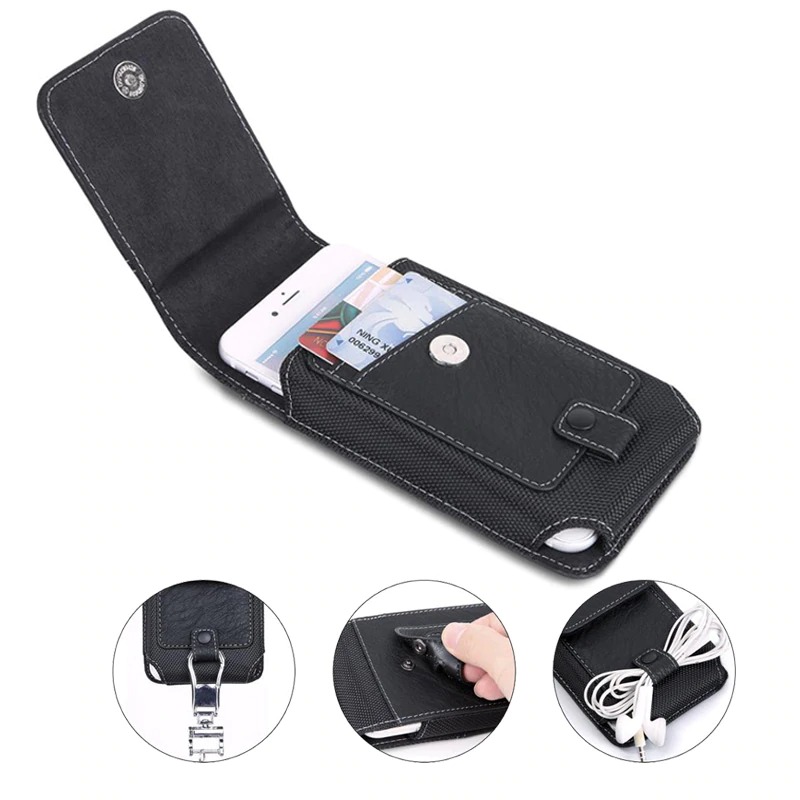 Telefon Kılıfı Bel Kemeri Çantası 6 inch Plus Model 17x8
