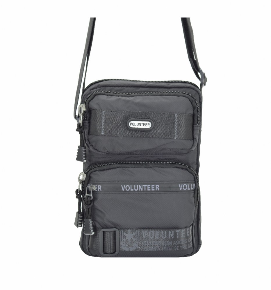 Volunteer Askılı  Postacı Çanta Siyah