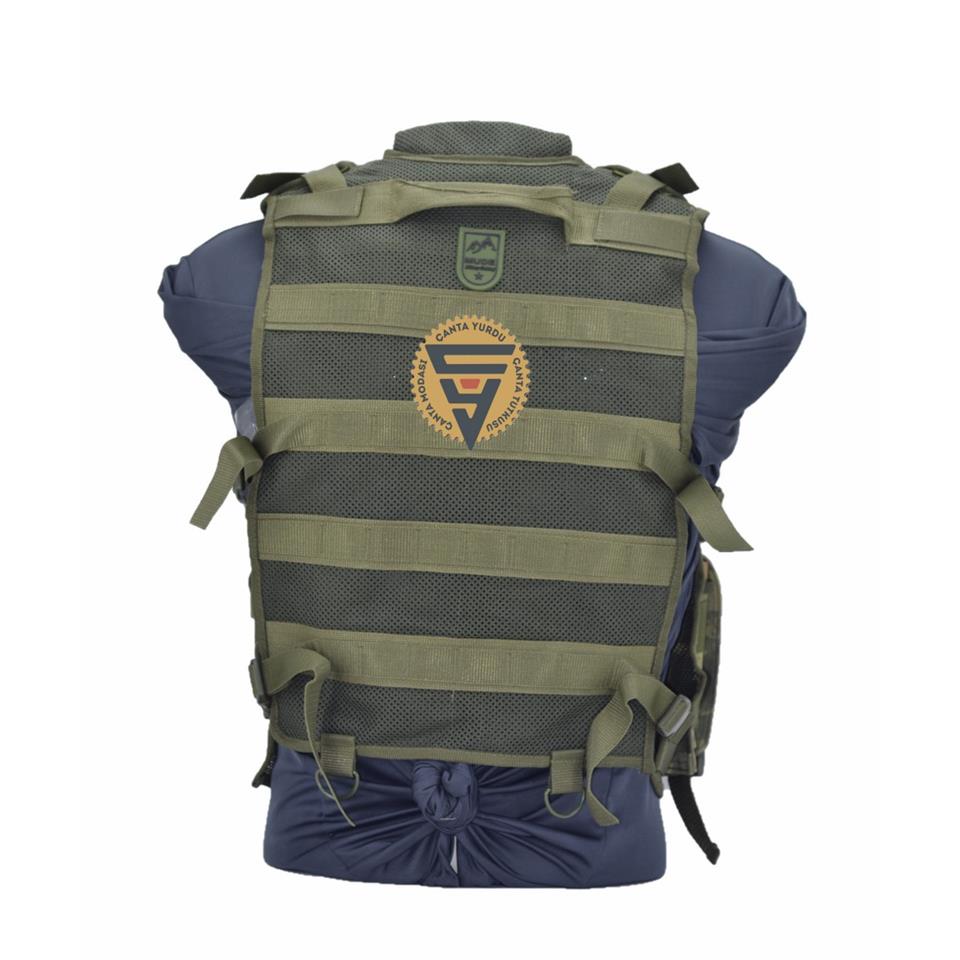Cordura Özel Dikim KK Kamuflaj Hücum Yeleği