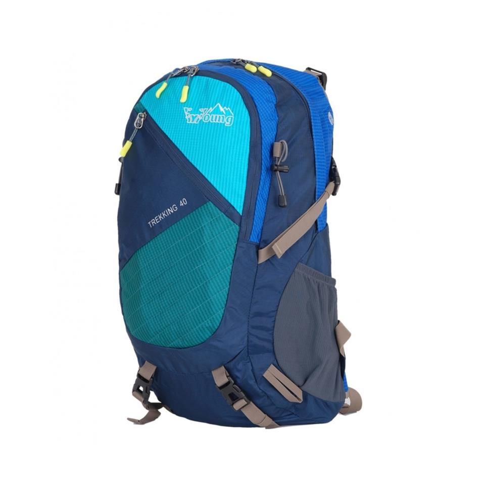Young Seyahat Ve Kamp Trekking Sırt Çantası Mavi