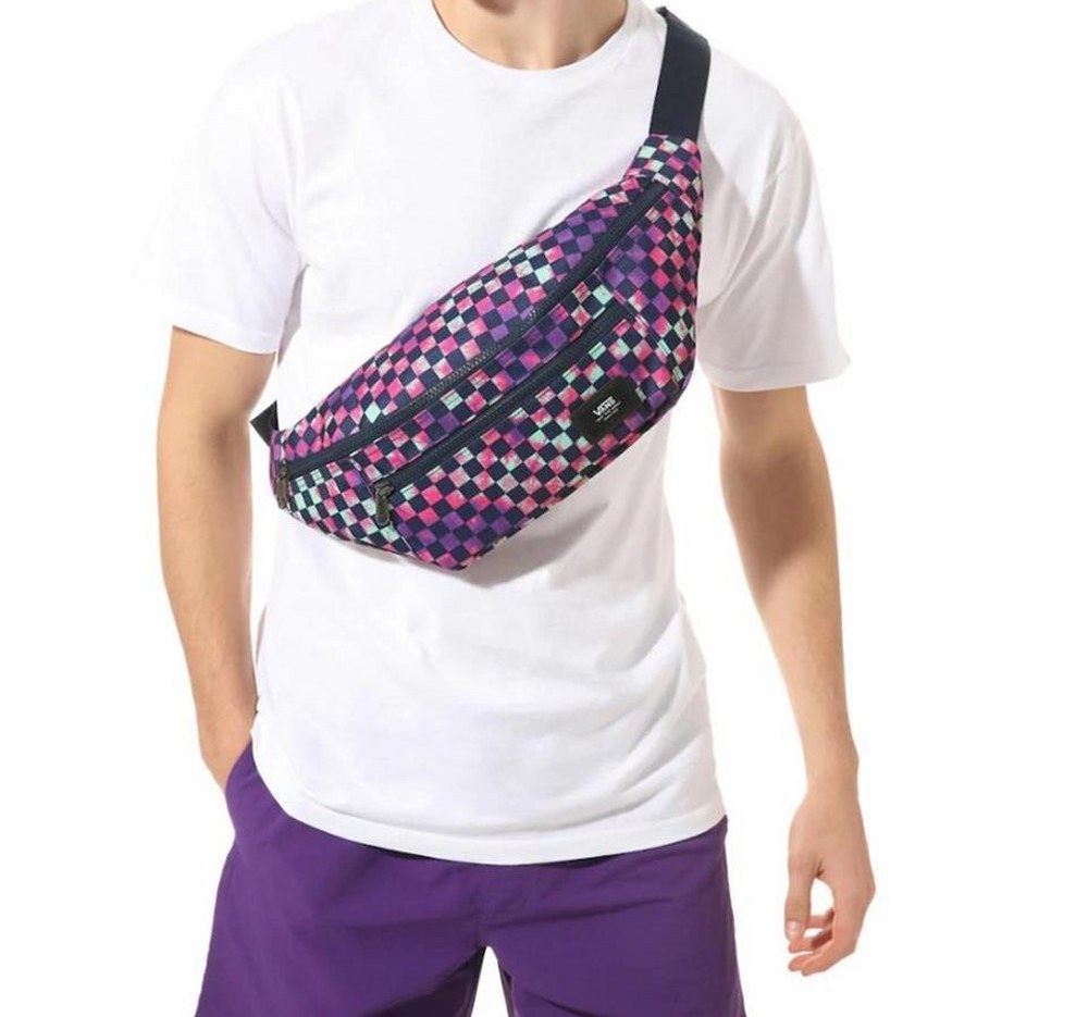 Vans Ranger Damalı XL Bel Çantası Pembe