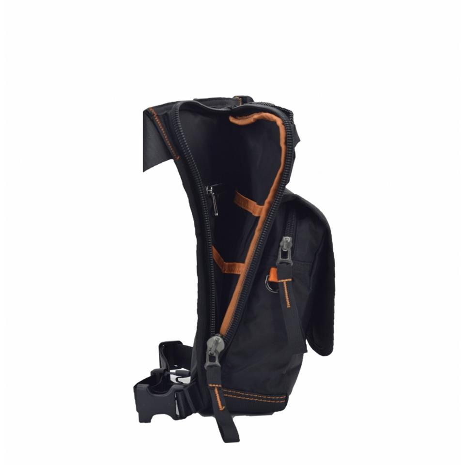 ÇÇS Waterproof Motosiklet Bel Bacak Çantası Siyah