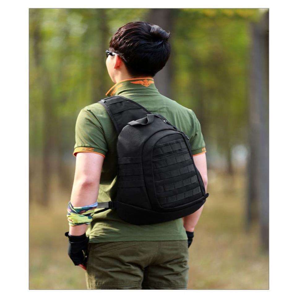 Protector Plus Tek Askılı Taktik Sırt Çantası Siyah 45x34