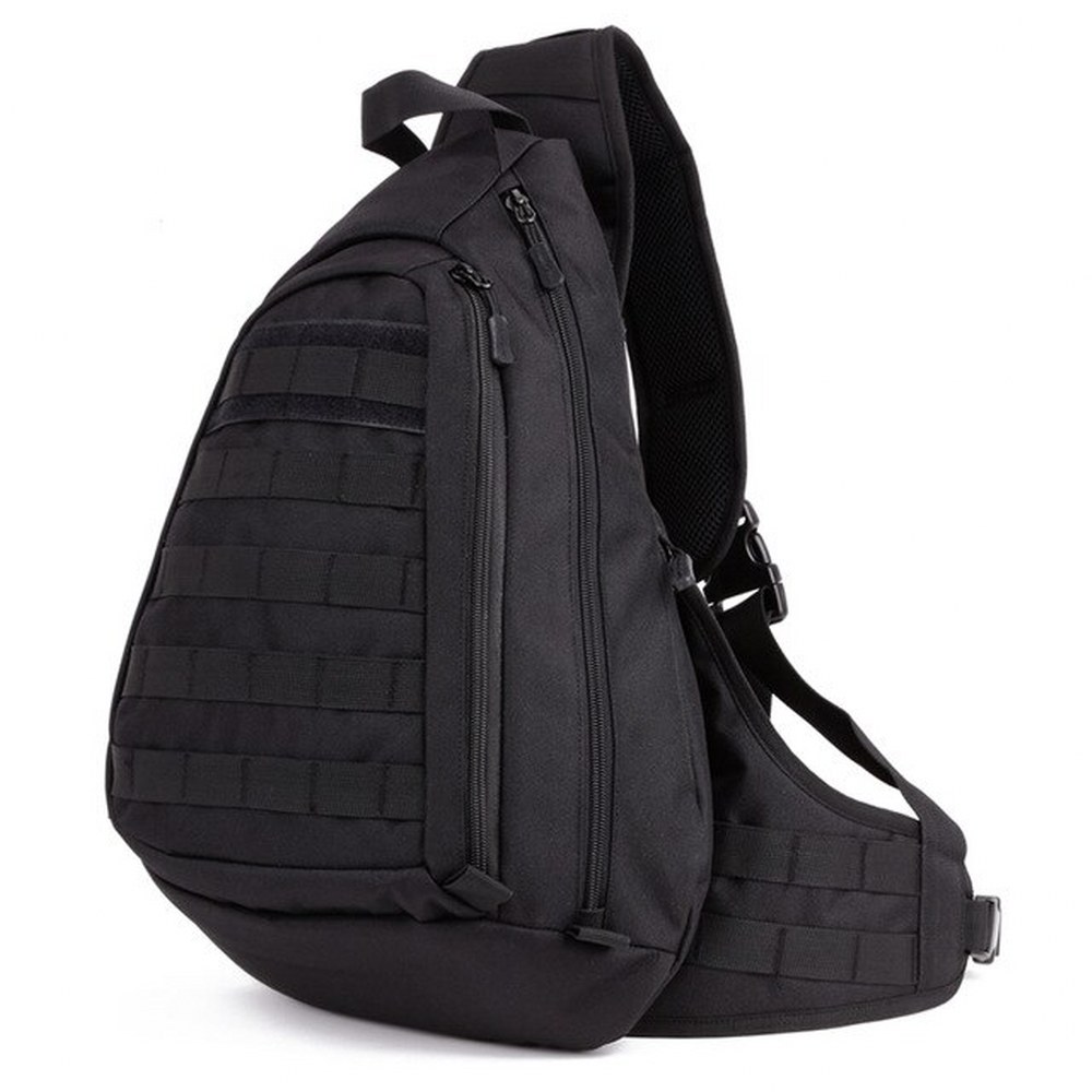 Protector Plus Tek Askılı Taktik Sırt Çantası Siyah 45x34