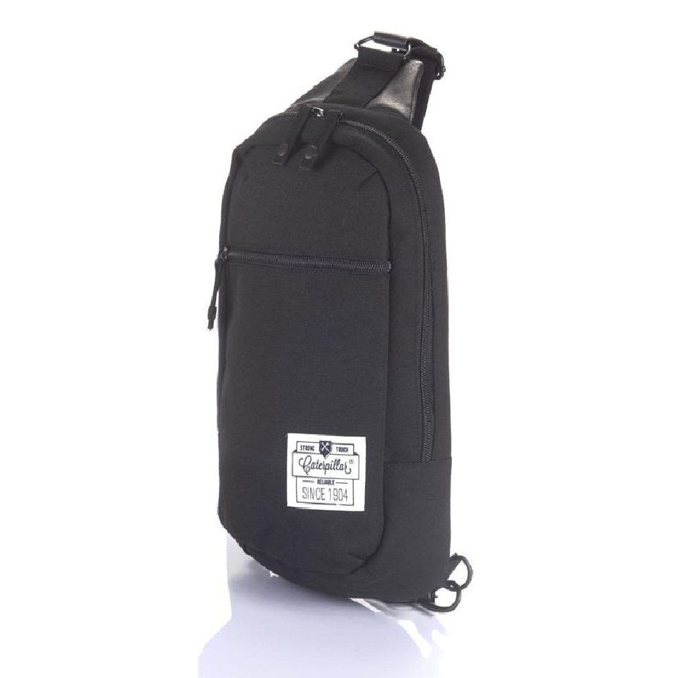 Cat Kumaş Bodybag Sırt ve Göğüs Çantası Siyah