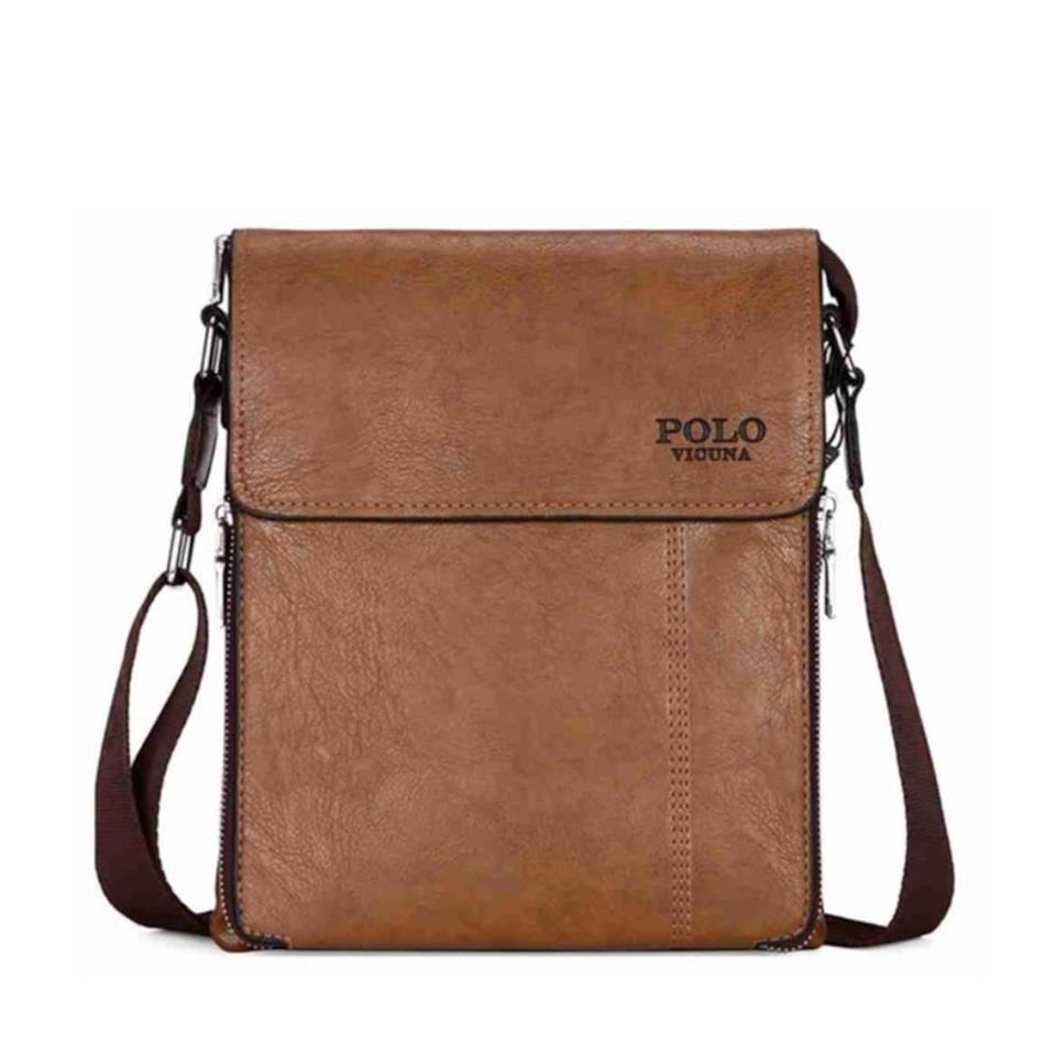 Polo Vicuna Slim Askılı Postacı Çanta Taba