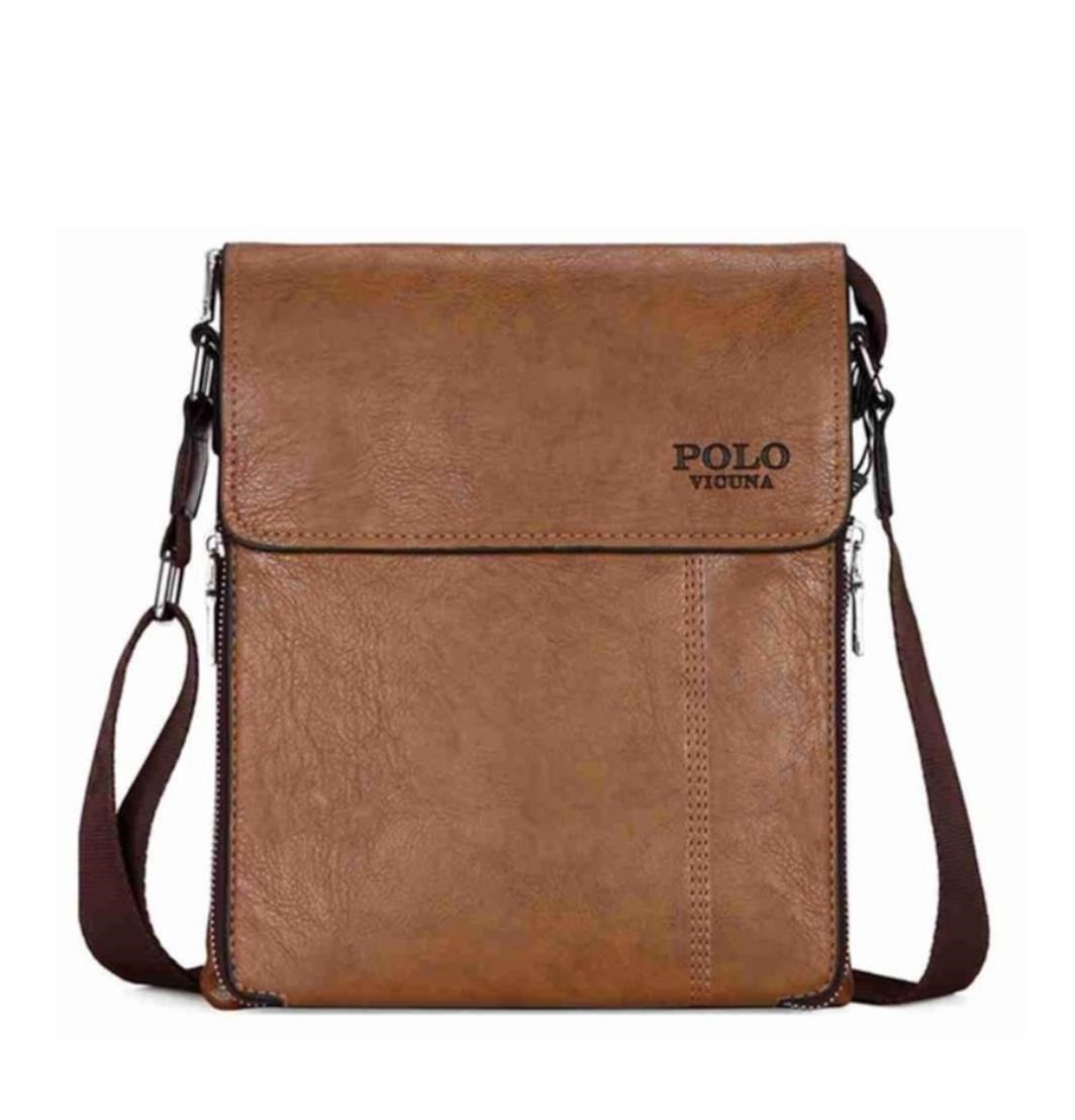 Polo Vicuna Slim Askılı Postacı Çanta Taba