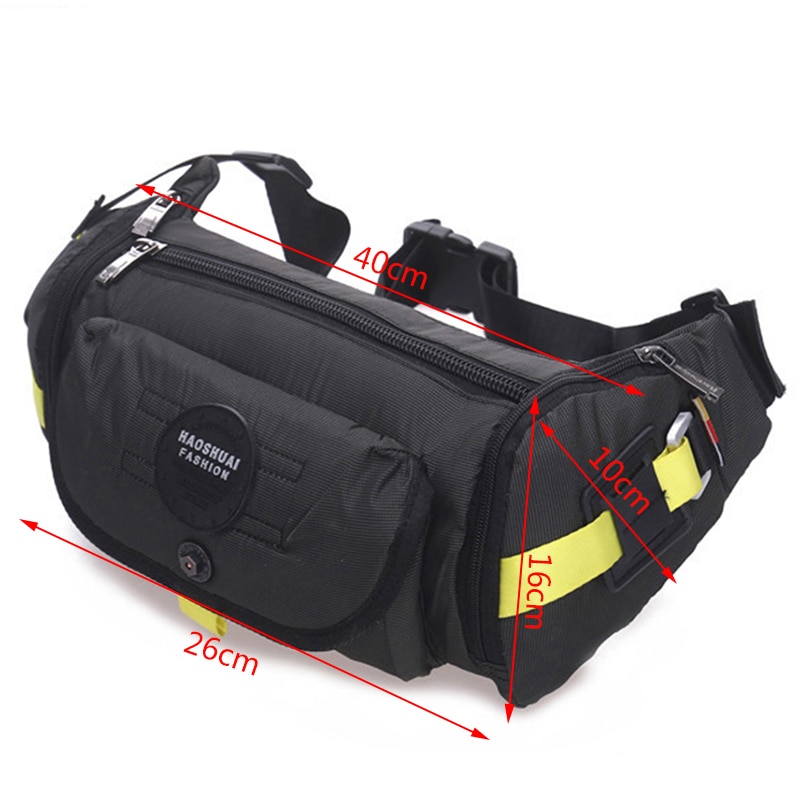 Haushuai XXL Bel Çantası Siyah  40x16