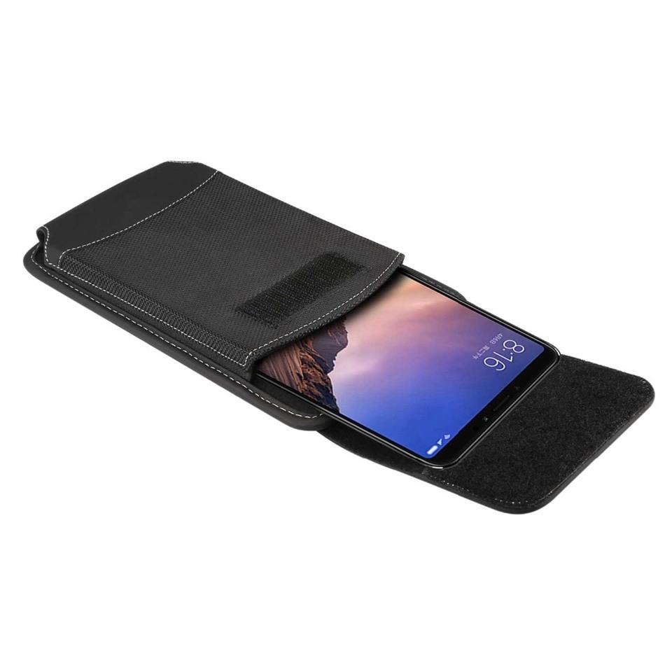 Telefon Kılıfı Bel Kemeri Çantası 5-6 inch Plus Model  Siyah