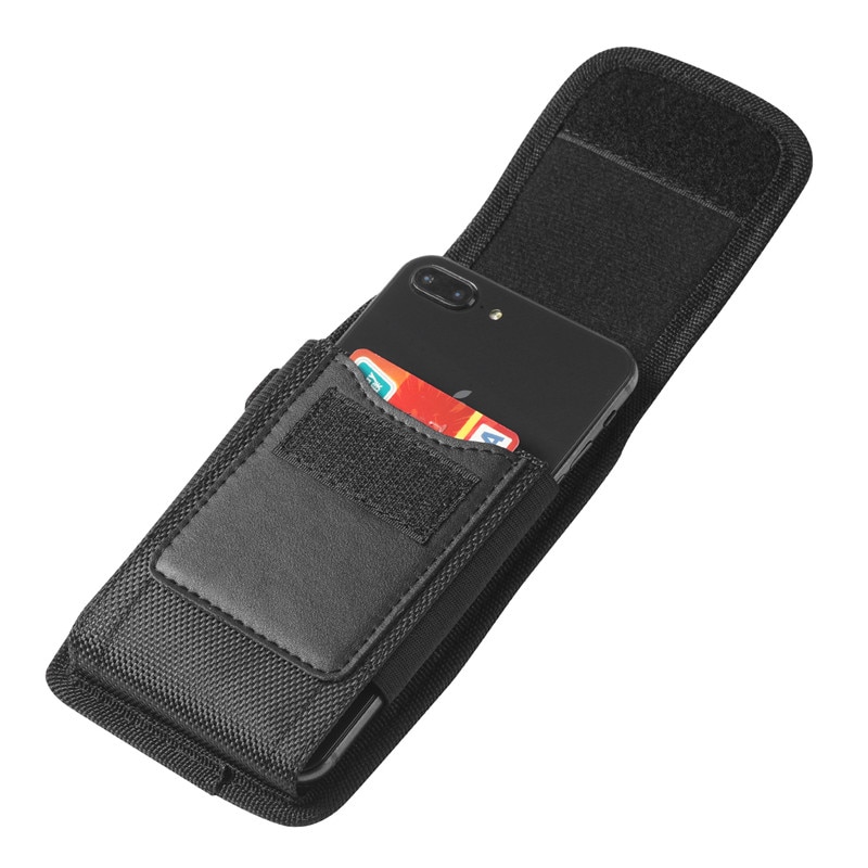 Telefon Kılıfı Bel Kemeri Çantası  Plus Model 6 inch Siyah 16x8